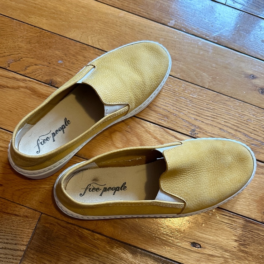 Free People Yellow Sneakers